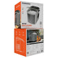 Porodo Lifestyle Instant Bullet Ice Maker with Transparent Lid-Silver