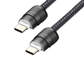 Sia Powerlink Fabric Braided Type C - Type C Lanyard Cable 60w 30cm Black
