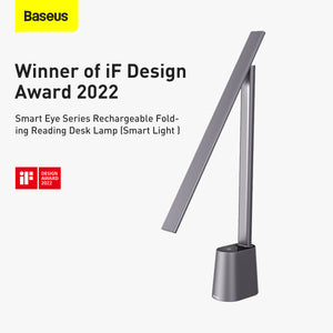 Baseus Smart Eye Series Charging Folding Reading Desk Lamp (Smart Light ) Gray