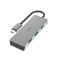 Hama 4-in-1 USB-C Hub, USB 3.2 Gen2, 10 Gbit/s - Grey