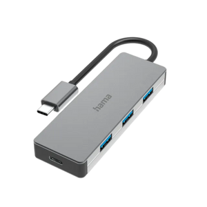 Hama 4-in-1 USB-C Hub, USB 3.2 Gen2, 10 Gbit/s - Grey