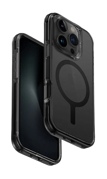 Uniq Hybrid Iphone 16 Pro Magclick Charging Combat - Carbon Black
