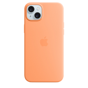 Apple iPhone 15 Plus Silicone Case with MagSafe - Orange Sorbet