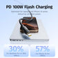 Baseus Foamed Silicone Fast Charging Data Cable USB-C to USB-C 100W Comic Black 1m
