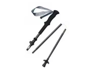 نيتشرهايك عصا رحلات لمصنوعة من الكربون والألومنيوم قابلة للطي وقابلة للتعديل مقاس ١٣٥- ١١٥ سم - رمادي غامق