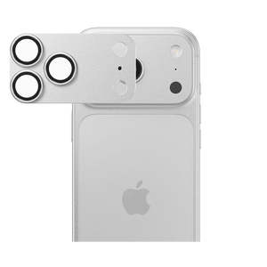 كاميرا LZEL المعدنية ذات الزجاج المقوى لهاتف iPhone 17 Pro Max - فضي