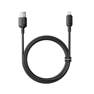 Baseus Silky 1m USB-A to Lightning Fast Charging Cable – Black