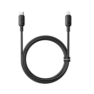 Baseus Silky 1m USB-C to Lightning 20W Fast Charging Cable – Black