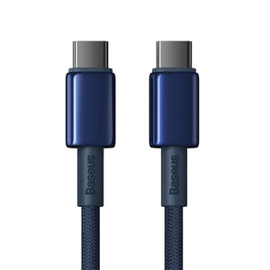 Baseus Tungsten Gold Cable USB-C to USB-C 100W 2m - Blue