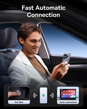 Baseus SafeJourney Series Wireless CarPlay Adapter Space Grey