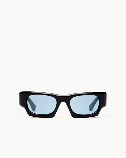 BLACK ACETATE RIF BLUE LENS-PT-4303 - KEREWAN