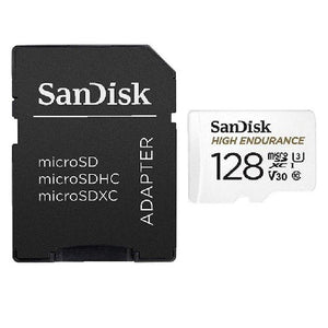 SanDisk High Endurance Micro SDXC, 128GB + SD Adapter