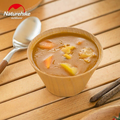 Naturehike Solid Wood Bowl Wooden - Khaki