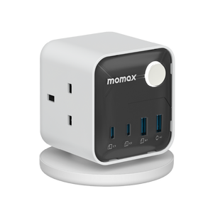 Momax 1-Charge Work Flow 3-Outlet Power Cube with USB (White)