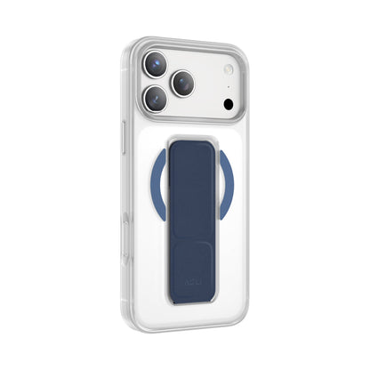 جراب ASLI MAGTROX GRAVITAS MAGSAFE الجلدي المقاوم للخدش لهاتف آيفون 17 برو باللون الأزرق