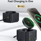Baseus MagPro Series II 7-in-1 HUB Magnetic Wireless Charging 15W Cosmic Black(USB-C to 1*HDMI4K@60Hz+2*USB-A(10Gbps)+1*USB-C(10Gbps)+1*SD/TF+1*USB-C(PD) ）