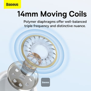 Baseus C17 Enock USB-C lateral in-ear Wired Earphone - White