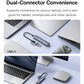 Baseus UltraJoy Series 4-Port HUB AIR Space Grey（USB-A&Type-C to USB 3.0*3+RJ45*1+Type-C5V）