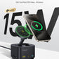 Baseus MagPro Series II 7-in-1 HUB Magnetic Wireless Charging 15W Cosmic Black(USB-C to 1*HDMI4K@60Hz+2*USB-A(10Gbps)+1*USB-C(10Gbps)+1*SD/TF+1*USB-C(PD) ）