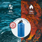 Buzio Duet Series Gallon Bottle with 2 Lids and Sleeve 3.8L - Blue