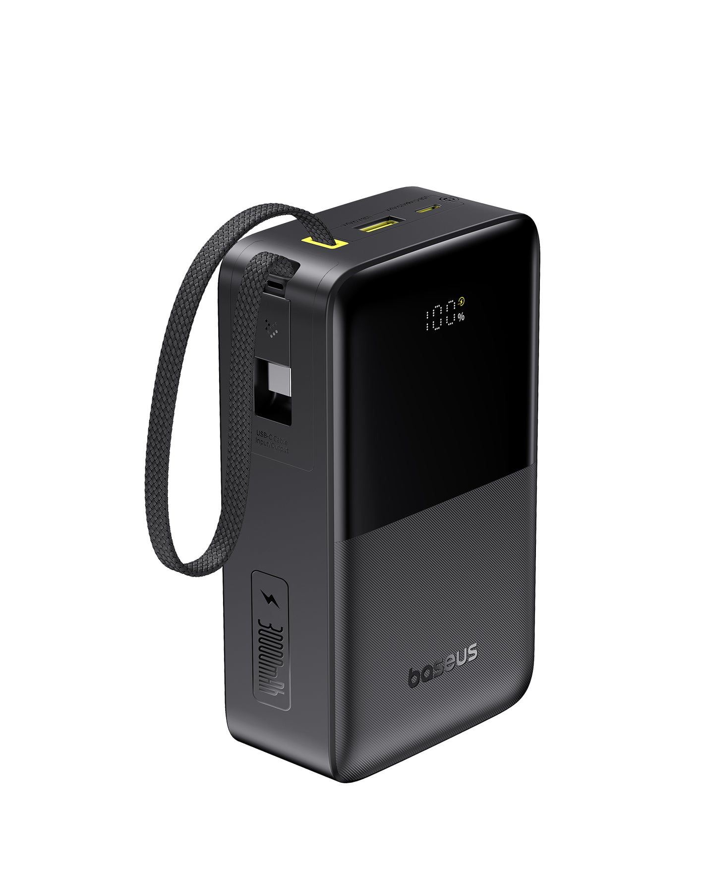 بيسوس بطارية شحن متنقلة بقوة ٢٢.٥ واط بسعة ٣٠٠٠٠ مللي أمبير EnerFill FC51 Bipow2 Pro - أسود
