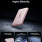 بيسوس باور بانك PicoGo AM31 Qi2 المغناطيسي الصغير مع حامل 5000mAh 20W – وردي