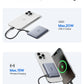 Baseus PicoGo AM31 Qi2 Ultra-Mini Magnetic Power Bank with Kickstand 5000mAh 20W Space Grey (Includes Simple Braided Cable USB-C to USB-C 20cm Black)