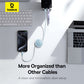 Baseus Free2Pull Mini Charging Cable USB-C to USB-C 60W 1m Nebula Purple