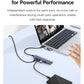 Baseus UltraJoy Series 4-Port HUB AIR Space Grey（USB-A&Type-C to USB 3.0*3+RJ45*1+Type-C5V）