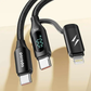 Porodo Dual-Connector Type-C Fast Charging Cable With Power Display 1.2m - Back