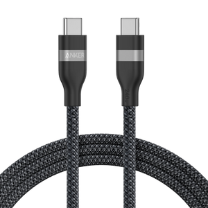 Anker USB-C to USB-C Cable 240W (Upcycled-Braided) (0.9m/3ft) -Black