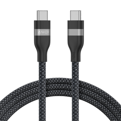 Anker USB-C to USB-C Cable 240W (Upcycled-Braided) (0.9m/3ft) -Black