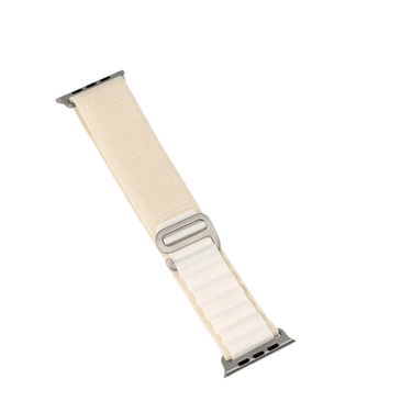 توري سوار شمسي لساعة أبل 42 ملم / 44 ملم / 45 ملم / الترا (49 ملم) – أبيض