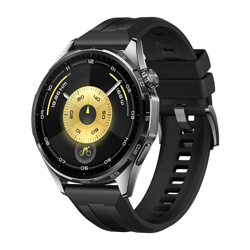 Huawei Watch GT 6 46mm - Black Fluoroelastomer Strap