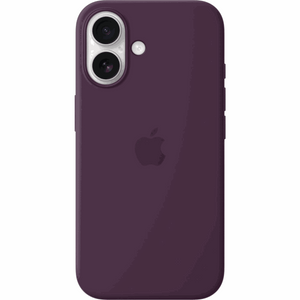 Apple iPhone 16 Silicone Case with MagSafe - Plum