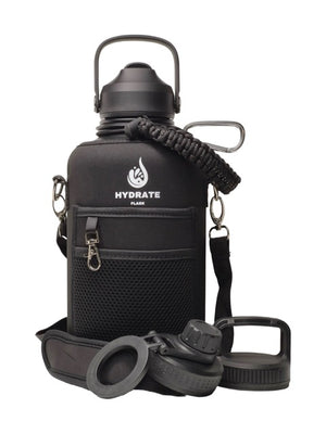 HydrateFlask Vacuum Water Bottle 2L - Smoke Silver