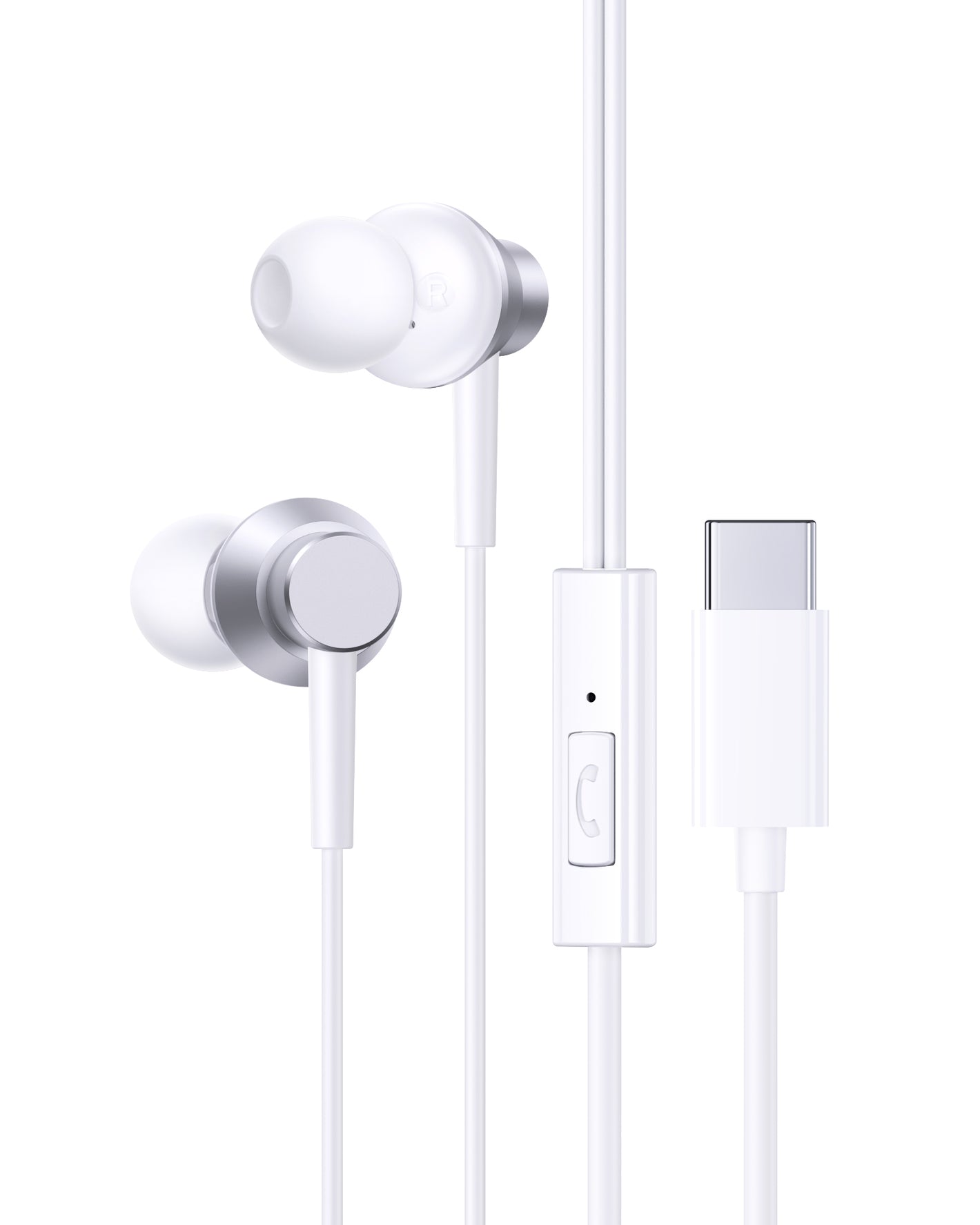 Baseus Encok CZ11 Wired Earphones - Moon White