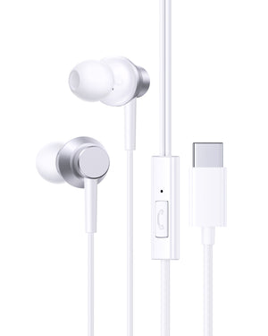Baseus Encok CZ11 Wired Earphones - Moon White
