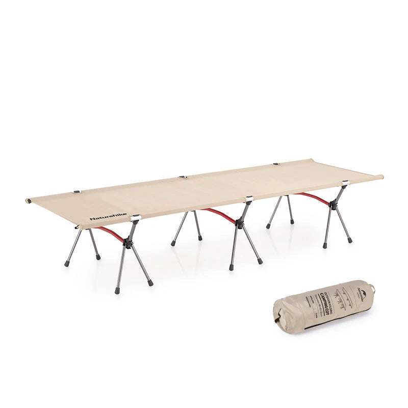 Naturehike Single Ultralight Foldable Camping Cot 190x65x38 - Khaki