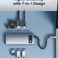 Baseus Metal Gleam Series 7-Port  HUB Space Grey NEW（Type-C to HDMI4K@60Hz*1+USB3.0*3+PD*1+SD/TF*1)