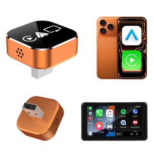 محول JASCO اللاسلكي لـ CarPlay (محول لاسلكي 4 في 1) - برتقالي كوني