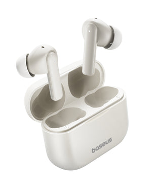 بيسوس سماعات Bowie E17 اللاسلكية الحقيقية – أبيض