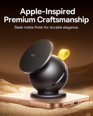 بيسوس حامل لوحة القيادة PrimeTrip VC1 Air المغناطيسي – أسود