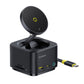 Baseus MagPro Series II 7-in-1 HUB Magnetic Wireless Charging 15W Cosmic Black(USB-C to 1*HDMI4K@60Hz+2*USB-A(10Gbps)+1*USB-C(10Gbps)+1*SD/TF+1*USB-C(PD) ）