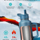 Buzio Trophy Series Handled Water Bottle for Car 1.2L - Indigo Crush