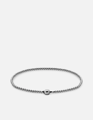 Beck Bracelet, Sterling Silver-Black