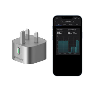 إيكو فلو مقبس ذكي لمراقبة والتحكم في استهلاك الطاقة للأجهزة - فضي