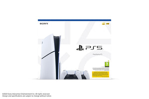 PS5 Slim Console Disk - Two Dualsense Wireless Controller Bundle-1TB