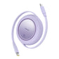 Baseus Free2Pull Mini Retractable Charging Cable USB-C to USB-C 100W 1.5m Nebula Purple