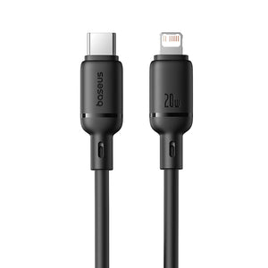 Baseus Silky 2m USB-C to Lightning 20W Fast Charging Cable – Black